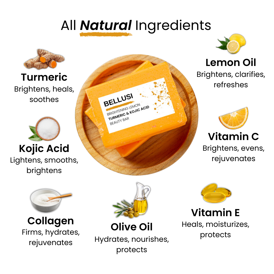 Bellusi - Kojic Acid & Turmeric Soap (50% OFF)